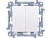 Kontakt-Simon Stair switch Kontakt-Simon 10 CW8/2.01/11 double without pictograms white