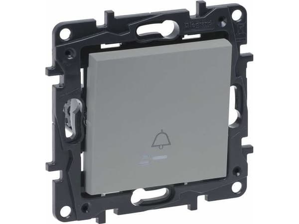 Legrand Niloe Step ringknapp 863310 belyst aluminium