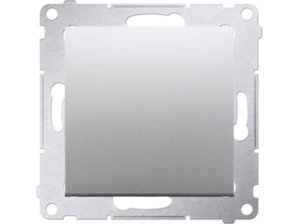 Kontakt-Simon Cross switch Kontakt-Simon Simon 54 DW7.01/X/43 without pictogram 10AX 250V module ~ quick couplings silver matt