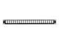Pikkukuva 4 / 5: Extralink 24 PORT STP 19\" MODULAR PATCHPANEL, Kytkentäpaneeli, Musta, Metalli, 1U, Pyöreä, 48,3 cm (19")