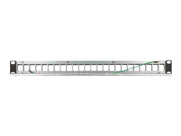 Extralink 24 PORT STP 19\" MODULAR PATCHPANEL, Kytkentäpaneeli, Musta, Metalli, 1U, Pyöreä, 48,3 cm (19")