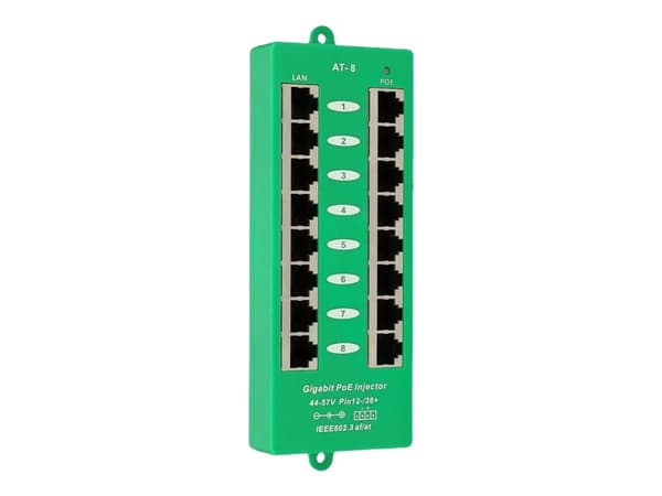 Extralink - Strøminjektor (veggmonterbar) - mode A - utgangskontakter: 8