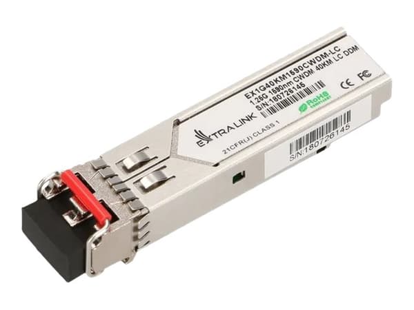 Extralink - SFP (mini-GBIC) transceivermodul - CWDM - LC-enkeltmodus - opp til 40 km - 1590 nm