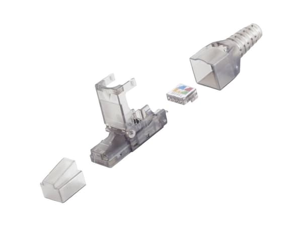 BKL Electronic RJ-stikforbindelse 10121200 Stik, lige Pol-tal (RJ) 8P8C Transparent 1 stk