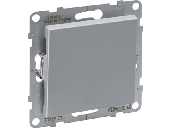 Legrand SUNO - Enpolig omkopplare - 10 AX - 250 V~ - automatiska plintar, Aluminium - Legrand 721301 himp