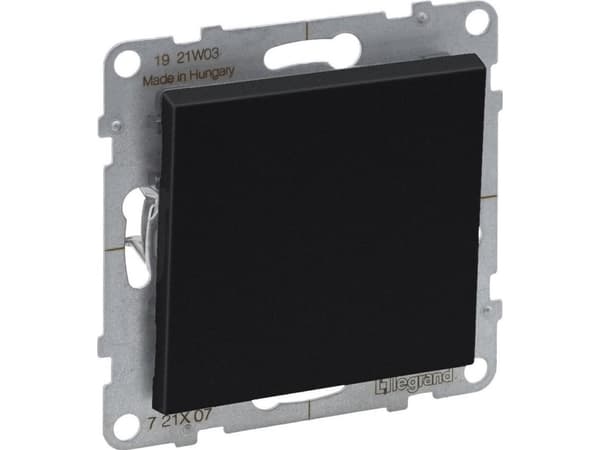 Legrand SUNO - Strömbrytare - 10 AX - 250 V~ - skruvplintar, Svart - Legrand 721407 himp