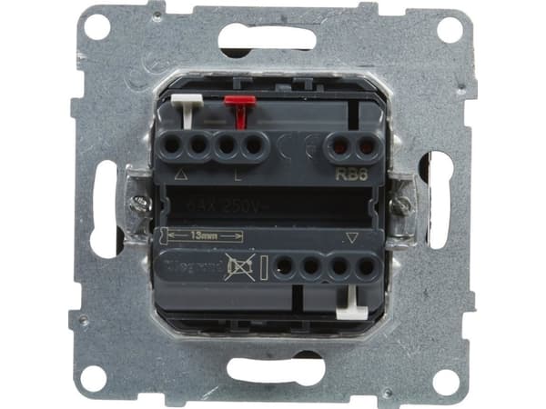 Legrand SUNO - Rullaverhokytkin - 6 AX - 250 V~ - 3-asento: ylös, alas, pysäytys - rullaverhojen suora ohjaus, musta - Legrand 721439 himp
