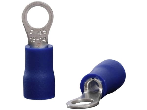 Quadrios 22C446 Ringkabelsko Tværsnit (max.)=2.5 mm² Hul-dia.=4.3 mm Delvist isoleret Blå 1 Set