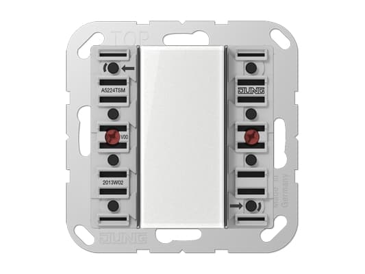 JUNG A 5224 TSM, Trykkbryter, Koblet med ledninger (ikke trådløs), Hvit, 24 V