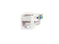 Miniatyrbild 1 av 4: Netrack 105-01, platt, vit, RJ-45, hane, Cat5e, U/UTP (UTP)