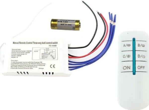 WIRELESS LIGHTING ON/OFF switch white AG132B