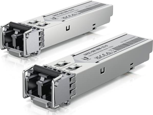 Ubiquiti UACC-OM-MM-1G-D - SFP (mini-GBIC) transceivermodul - 1GbE - LC-enkeltmodus - opp til 550 m - 850 nm (en pakke 20)