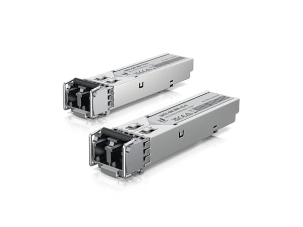 Ubiquiti UACC-OM-MM-1G-D - SFP (mini-GBIC) transceivermodul - 1GbE - LC-enkeltmodus - opp til 550 m - 850 nm (en pakke 20)