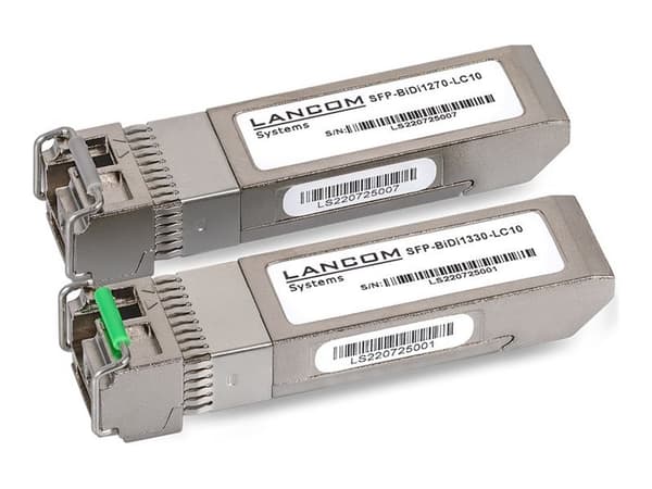 LANCOM - SFP-sändar/mottagarmodul (mini-GBIC) - 10GbE - 10GBase-LX - LC/UPC enkelläge - upp till 20 km - 1310 nm - för P/N: 61880, 61884