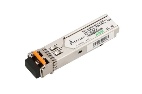 Extralink EX.13629, Fiber optisk, 1250 Mbit/s, SFP, 40000 m, 1570 nm, Rustfritt stål