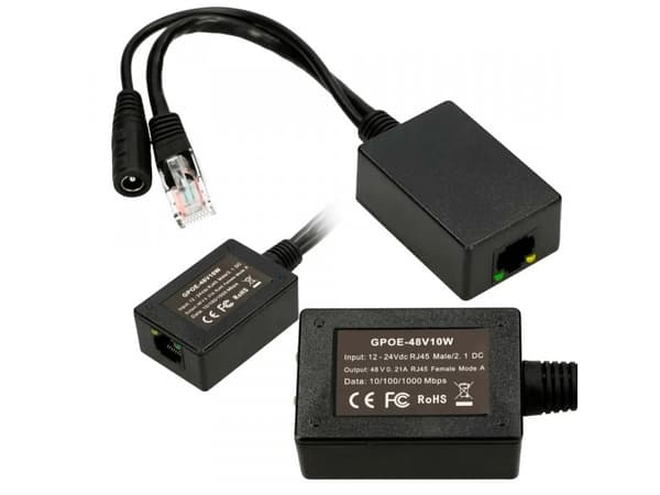 Extralink 1 PORT GIGABIT POE INJECTOR WITH 10-30V TO 48V INVERTER, Raskt Ethernet, Gigabit Ethernet, 10,100,1000 Mbit/s, IEEE 802.1af, IEEE 802.3at,