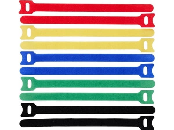 ProXtend ProXtend Hook and Loop 20cm x 12mm Multi 10pcs