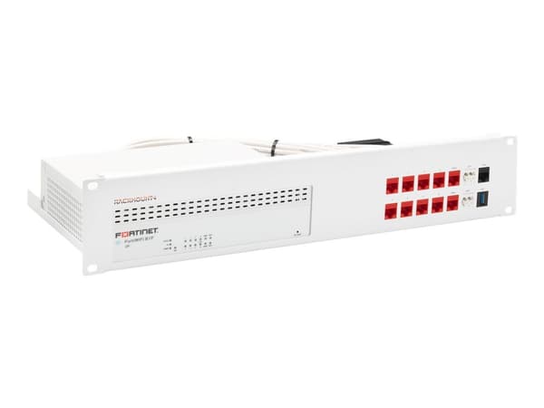 Rackmount.IT RM-FR-T18 - Verkkolaitteiden asennussarja - telineasennettava - valkoinen, RAL 9003 - 1.3U - 19"
