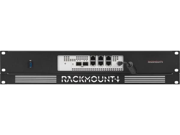 Rackmount.IT RM-DE-T1 - Monteringssats för nätverksenhet - rackmontering - black (RAL 9005) - 2U - 19" - för VMware SD-WAN Edge 610, 620, 640, 680
