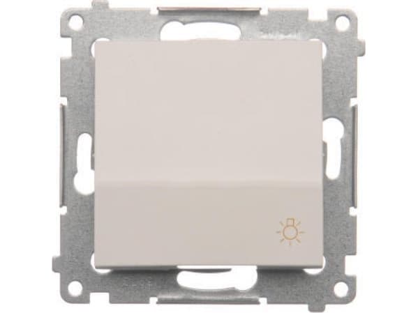 Kontakt-Simon DS1A.01/11, Painikekytkin, Muovi, Valkoinen, IP20, IP44, 250 V, 16 A