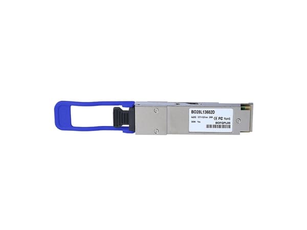 BlueOptics 10404-BO, Fiberoptik, QSFP28, 2000 m, 100 Gigabit Ethernet, 100GBASE, Gjuten aluminium