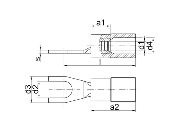 Klauke puristuskaapelin korvakkeet 4-6qmm eristetty 650C/5