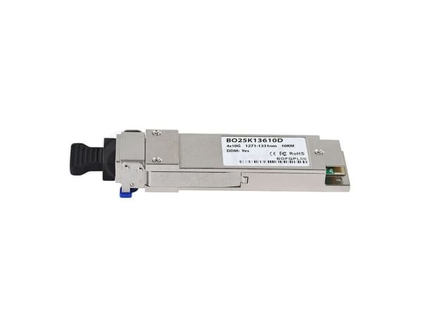 BlueOptics AA1404001-E6-BO, Koppar, 40000 Mbit/s, QSFP, Grå, 70 ° C, 20 g