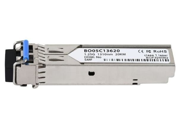 BlueOptics GLC-LH-SM-20-BO, Fiber optisk, 1000 Mbit/s, SFP, LC, 20000 m, 1310 nm