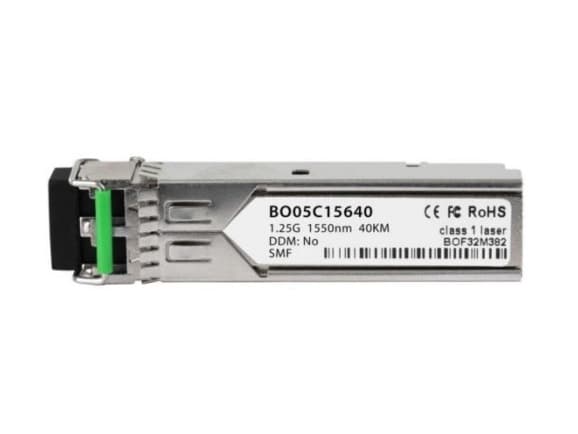 BlueOptics SFP-1G-EX-PT-BO, Fiberoptik, 1250 Mbit/s, SFP, LC, 40000 m, 1550 nm