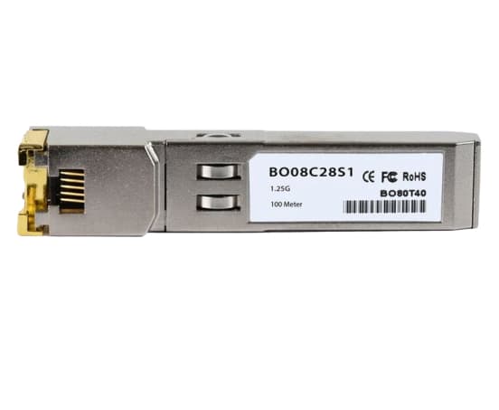BlueOptics MGBT1-BO, Fiber optisk, 1250 Mbit/s, SFP, 100 m, 10GBASE, Sølv