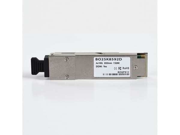 BlueOptics E40GQSFPSR-BO, Fiber optisk, 40000 Mbit/s, QSFP, MTP/MPO, 150 m, 850 nm