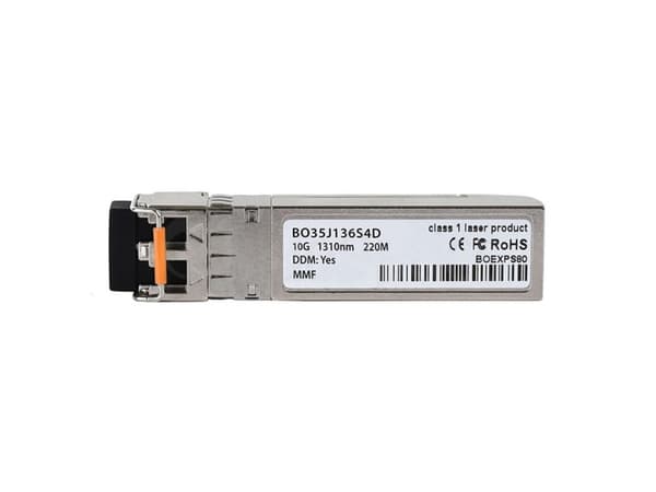 BlueOptics J9152AS-BO, Fiber optisk, 10000 Mbit/s, SFP+, SFP+, 220 m, 1310 nm