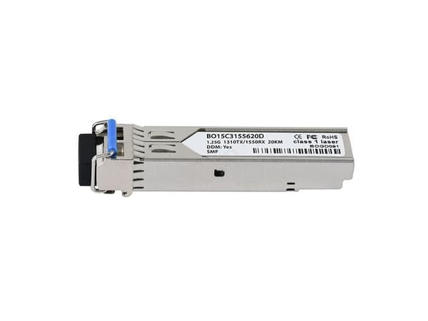 BlueOptics SFP-BIDI-1310, Valokuitu, 1250 Mbit/s, SFP, LC,SFP, 20000 m, 1310 nm