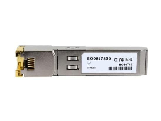 BlueOptics SFP-10G-RJ45-QL-BO, Koppar, 10000 Mbit/s, SFP+, 30 m, Metall, RoHS