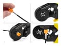 Miniatyrbilde 4 av 5: Delock - Krampeverktøy - for crimping wire end ferrules self-adjusting - square - svart, gul