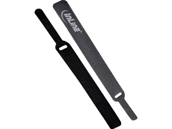 InLine 59944N, Sort, 12 mm, 150 mm, 10 stykker, Polybag