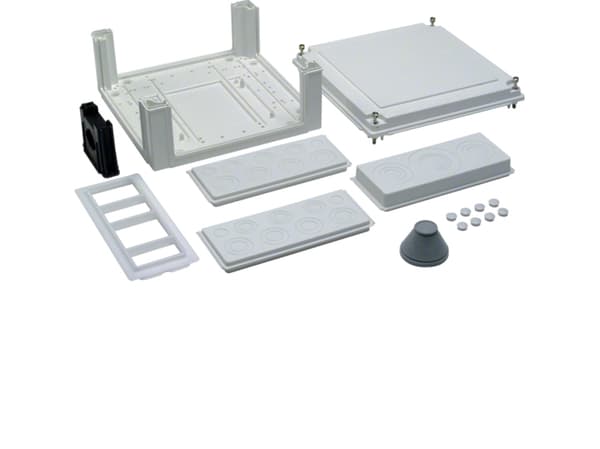 Hager U84LS, Plast, Vit, IP54, 307 mm, 149 mm, 324 mm