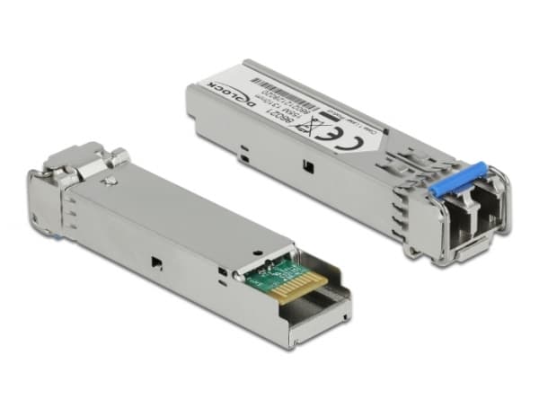 Delock - SFP (mini-GBIC) transceivermodul - 100Mb LAN - 100Base-FX - LC-enkeltmodus - opp til 20 km - 1310 nm