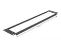 Miniatyrbilde 4 av 5: Delock - Tomt panel - svart - 2U - 19"