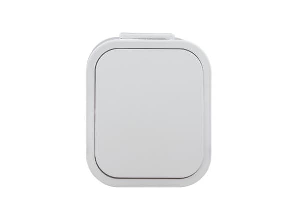 Abex Utenpåliggende lys/klokkebryter IP44 hvit