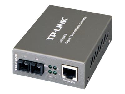 TP-Link MC200CM V5 - Fibermedieomformer - 1GbE - 1000Base-SX, 1000Base-T - RJ-45 / SC flermodus - opp til 550 m - 850 nm - for P/N: TL-MC1400, TL-SG3