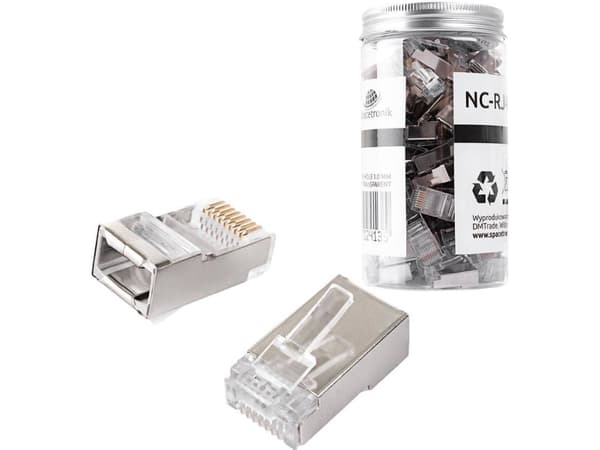 Spacetronik RJ45 cat. 5e FTP kontakt NC-RJ455FT-0 100st Spacetronik