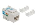 Miniatyrbilde 2 av 2: Intellinet Keystone Jack, Cat5e, UTP, Punch-down, White - Modulinnlegg - CAT 5e - UTP - RJ-45 - hvit