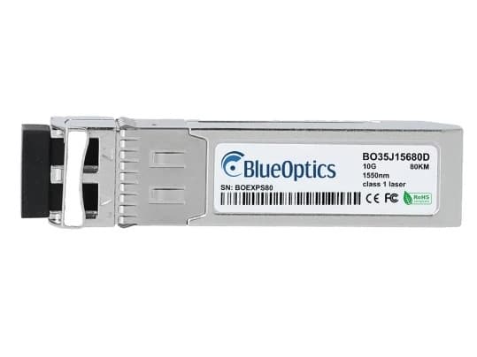 BlueOptics SFP-10GD-ZR-BO, Fiber optisk, 10000 Mbit/s, SFP+, LC, 80000 m, 1550 nm