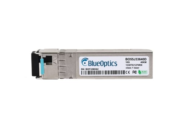 BlueOptics SFP-10G-BX40-D-BO, Fiberoptik, 10000 Mbit/s, SFP+, SFP+, BX-D, 40000 m
