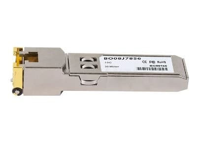 BlueOptics TN-SFP-10G-T-BO, Kopper, 10000 Mbit/s, SFP+, Sølv, RoHS, 70 °C