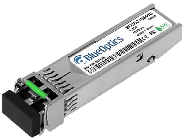 BlueOptics SFP-ZX-40-BO, Fiberoptik, 1250 Mbit/s, SFP, SFP, EX, 40000 m