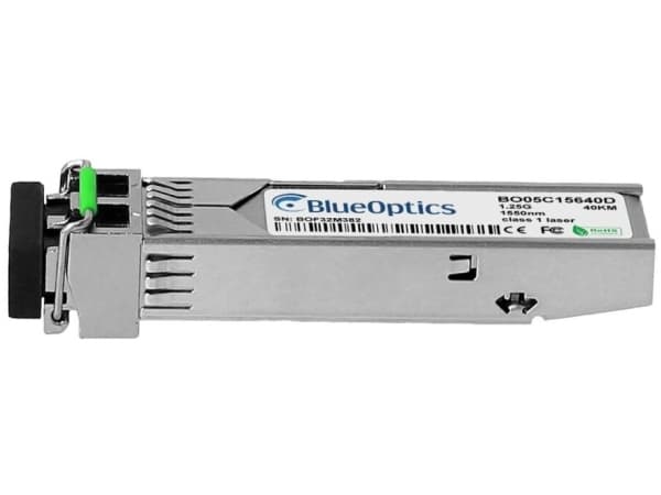 BlueOptics SFP-ZX-40-BO, Fiberoptik, 1250 Mbit/s, SFP, SFP, EX, 40000 m