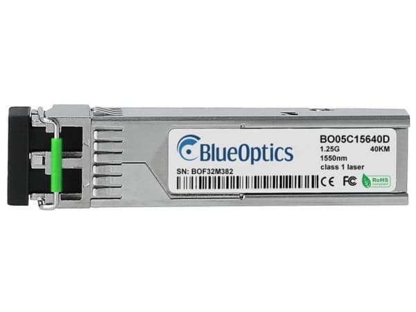BlueOptics SFP-ZX-40-BO, Fiberoptik, 1250 Mbit/s, SFP, SFP, EX, 40000 m