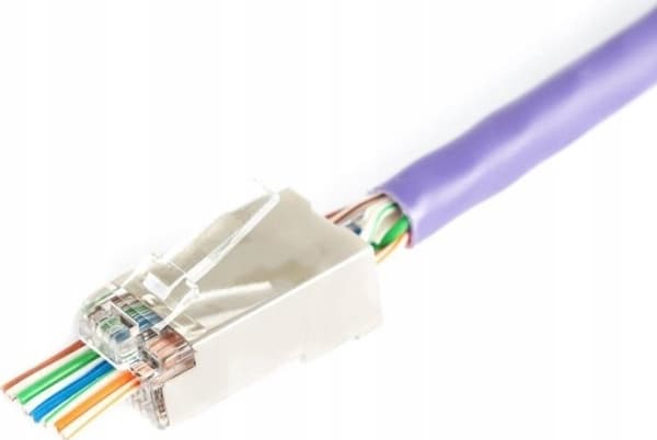 Digitus X-ML-6F-EZ, RJ45, Grå, Gjennomsiktig, Hankjønn, Rett, 24/26, 100 stykker